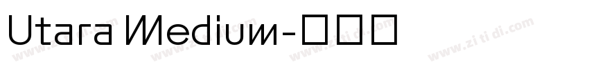 Utara Medium字体转换